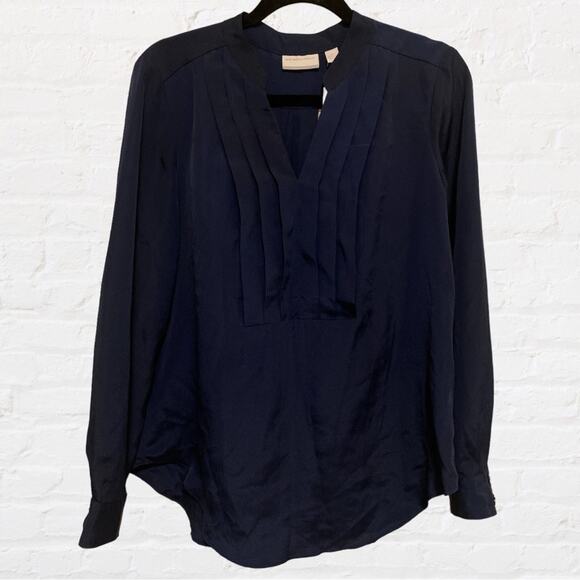 NEW New York & Company navy blue blouse - Picture 5 of 6